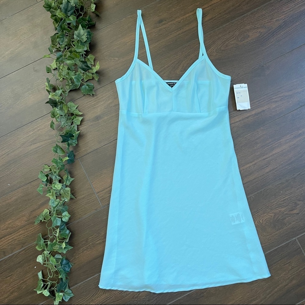 NWT Nanette Lepore blue slip dress